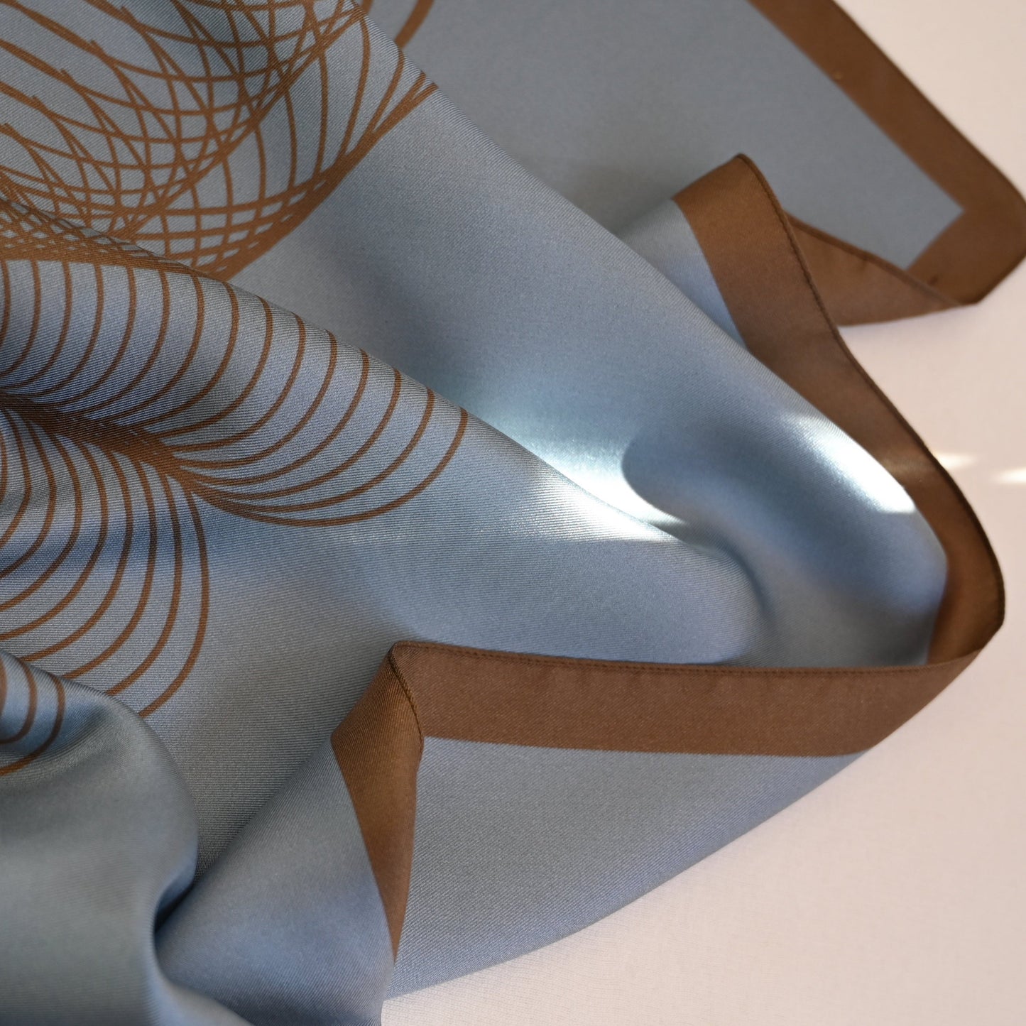 Foulard Butterfly | 90cm - Black & Lightblue Saide Milano