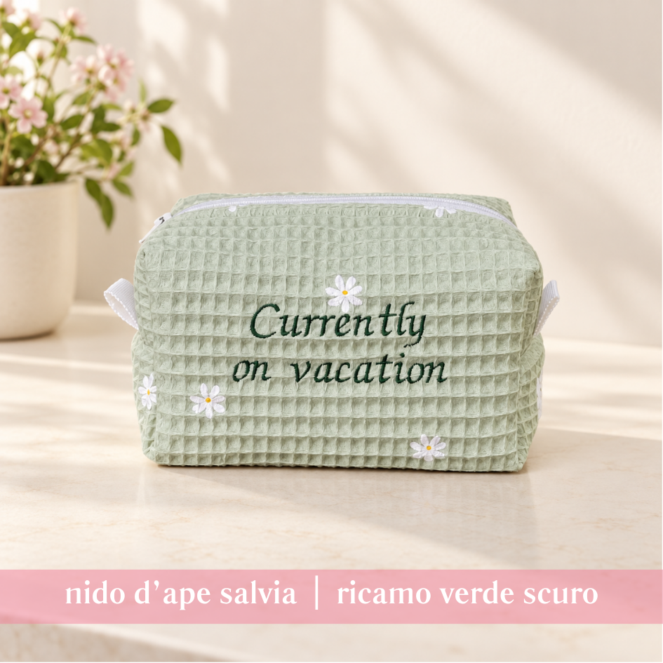 Beauty Case personalizzato scritte