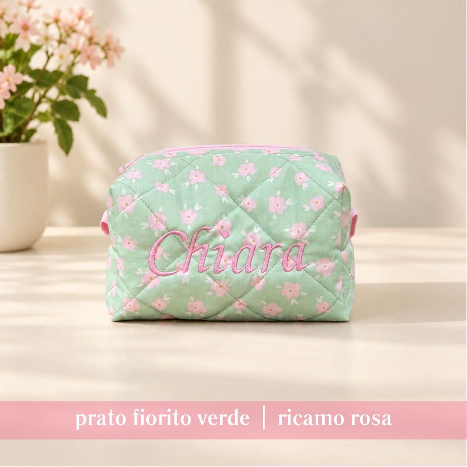 Beauty Case personalizzato scritte