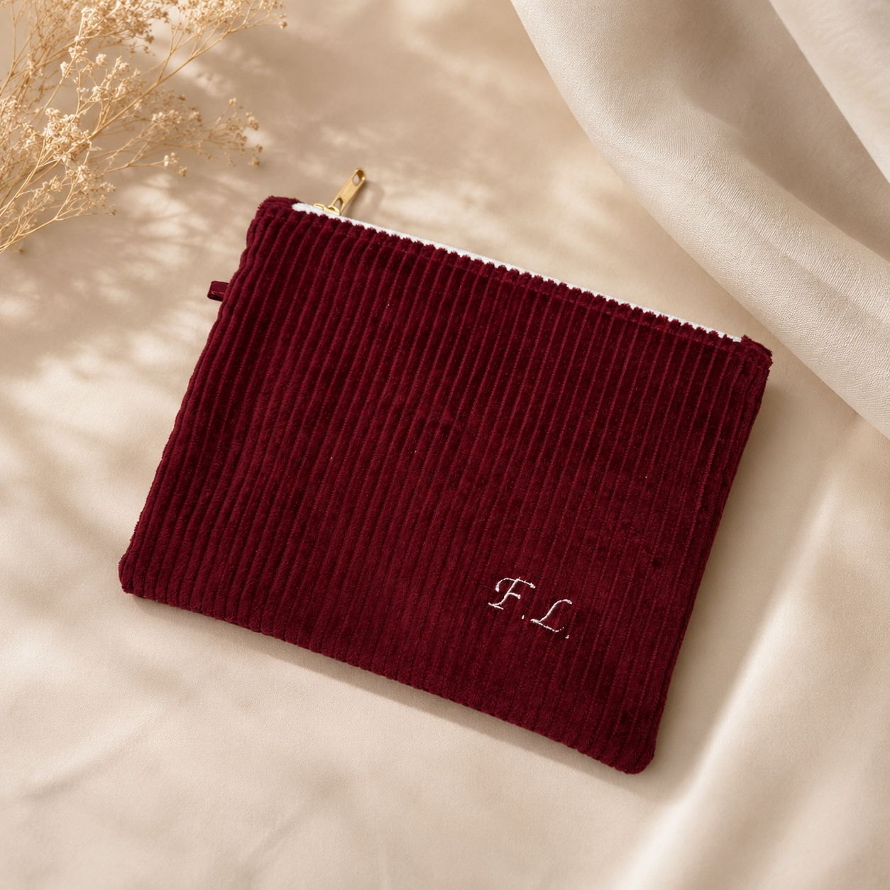 Flat Pouch personalizzata scritta