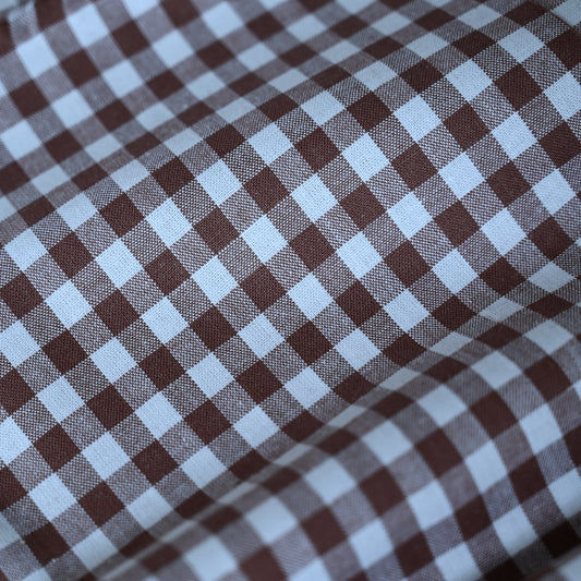 Gingham 0.5 marrone