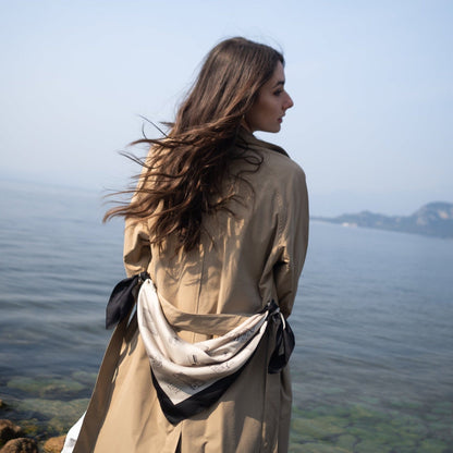 Foulard Milano | 70cm - Whipped Cream Saide Milano