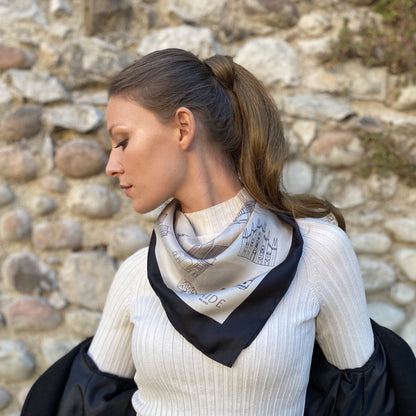 Foulard Milano | 70cm - Whipped Cream Saide Milano