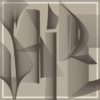 Foulard SAIDE | 90cm - Dark Brown Saide Milano