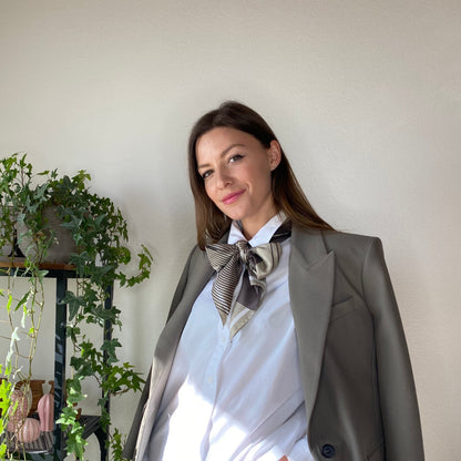 Foulard SAIDE | 90cm - Dark Brown Saide Milano