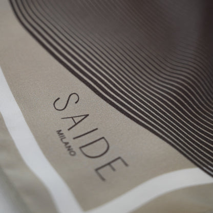 Foulard SAIDE | 90cm - Dark Brown Saide Milano