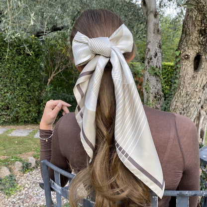 Foulard SAIDE | 90cm - White Saide Milano