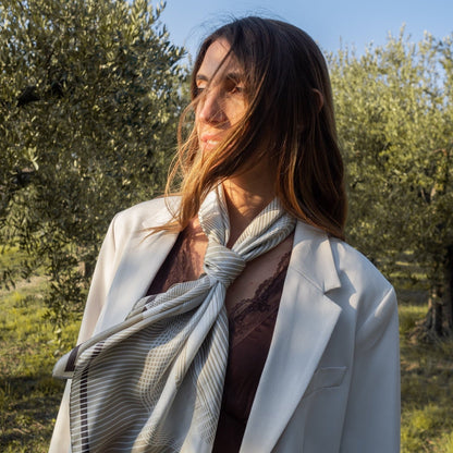 Foulard SAIDE | 90cm - White Saide Milano