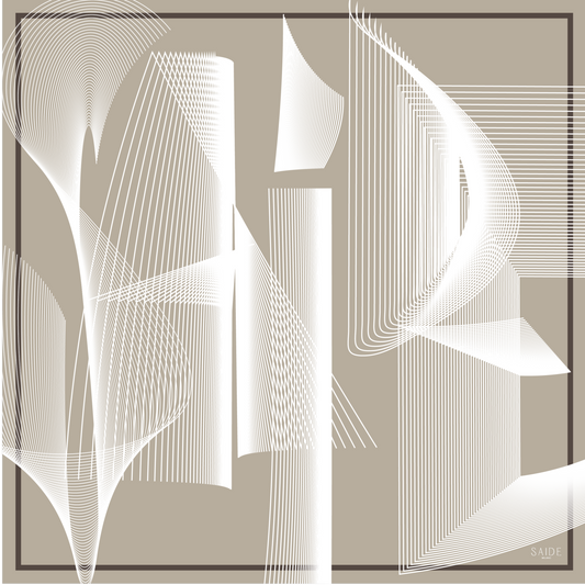Foulard SAIDE | 90cm - White Saide Milano