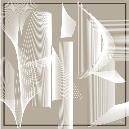 Foulard SAIDE | 90cm - White Saide Milano