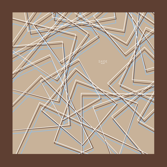 Foulard Square | 90cm - Cappuccino Saide Milano