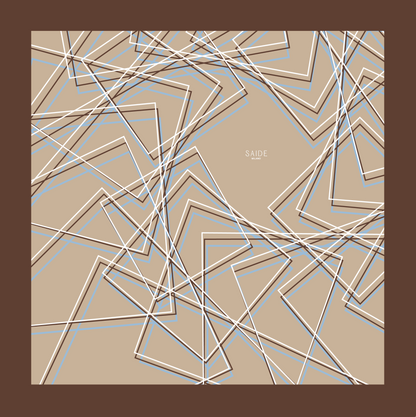 Foulard Square | 90cm - Cappuccino Saide Milano