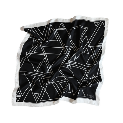 Foulard Triangle | 70cm - Black Saide Milano