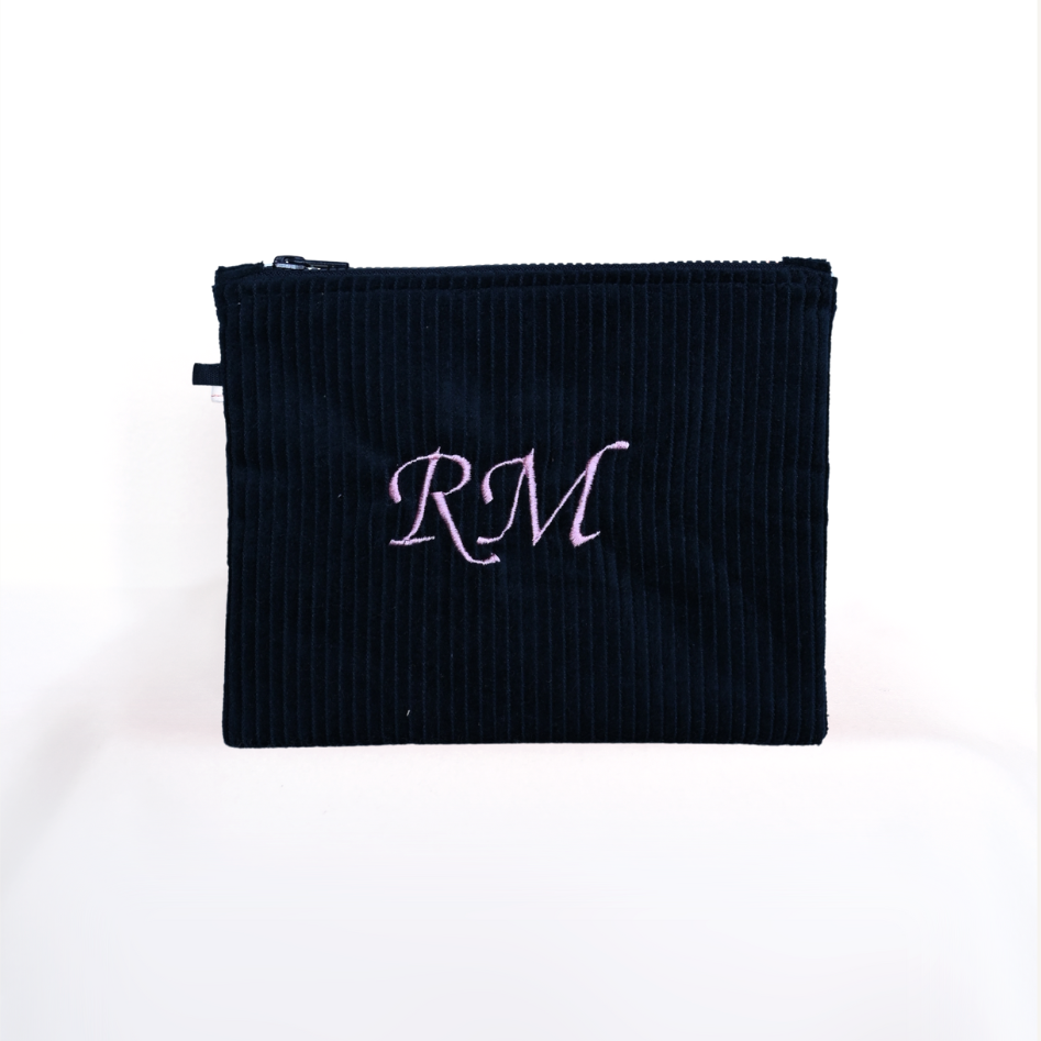 Flat Pouch Velluto + iniziale MAXI