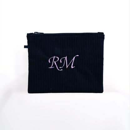 Flat Pouch Velluto + iniziale MAXI