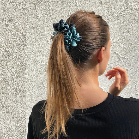 Scrunchie - Verde Petrolio Saide Milano