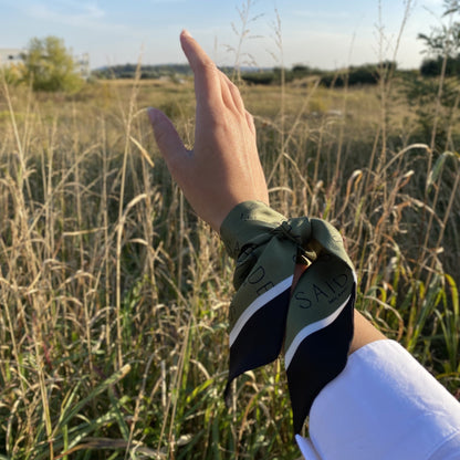 Twilly Monogram - Olive green Saide Milano