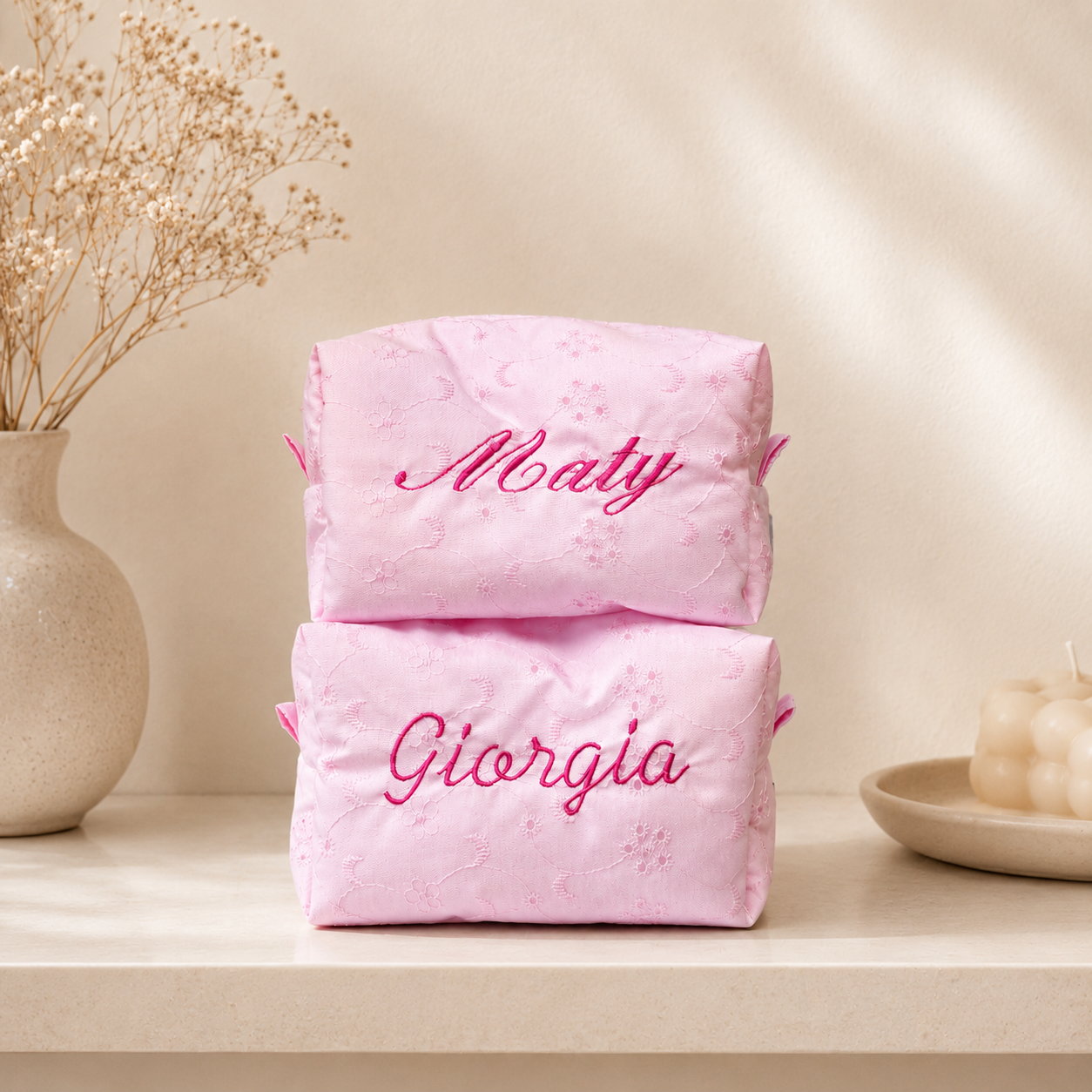 Beauty Case personalizzato scritte