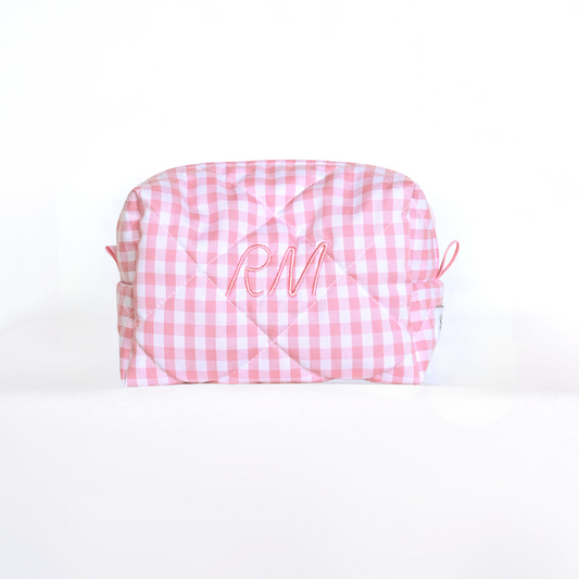 Beauty Case - Quadretti + iniziali MAXI