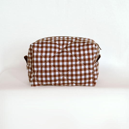 Beauty Case - Quadretti + iniziali mini