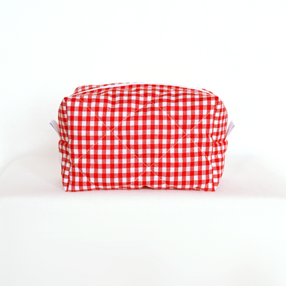 Beauty Case - Quadretti + iniziali mini