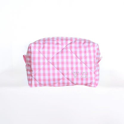 Beauty Case - Quadretti + iniziali mini