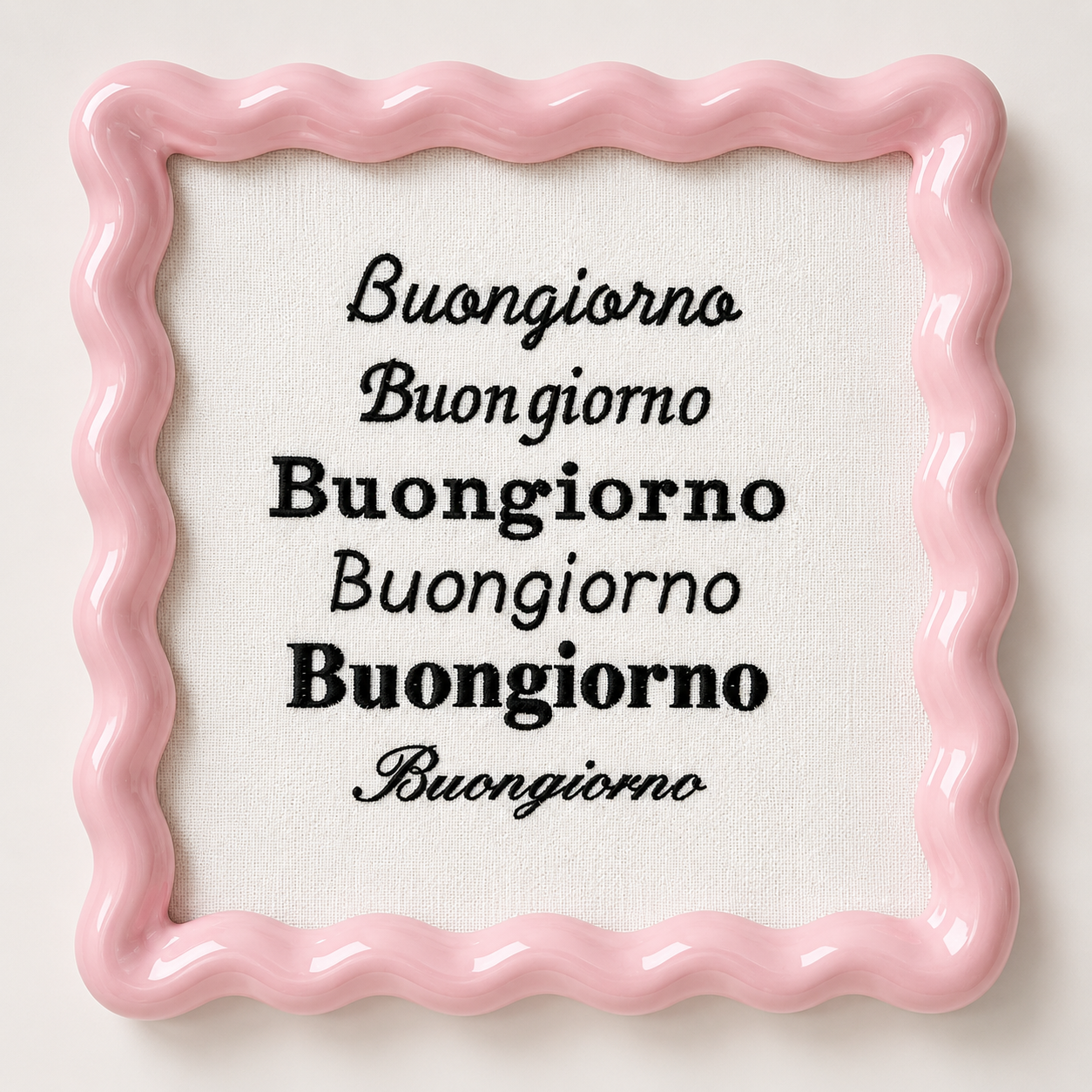 Flat Pouch personalizzata scritta