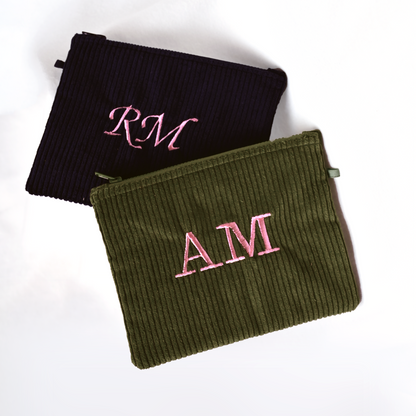 Flat Pouch Velluto + iniziale MAXI