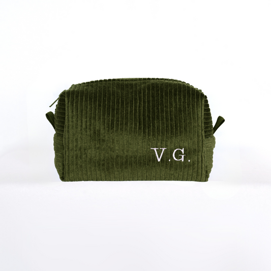 Beauty Case - Velluto + iniziali mini