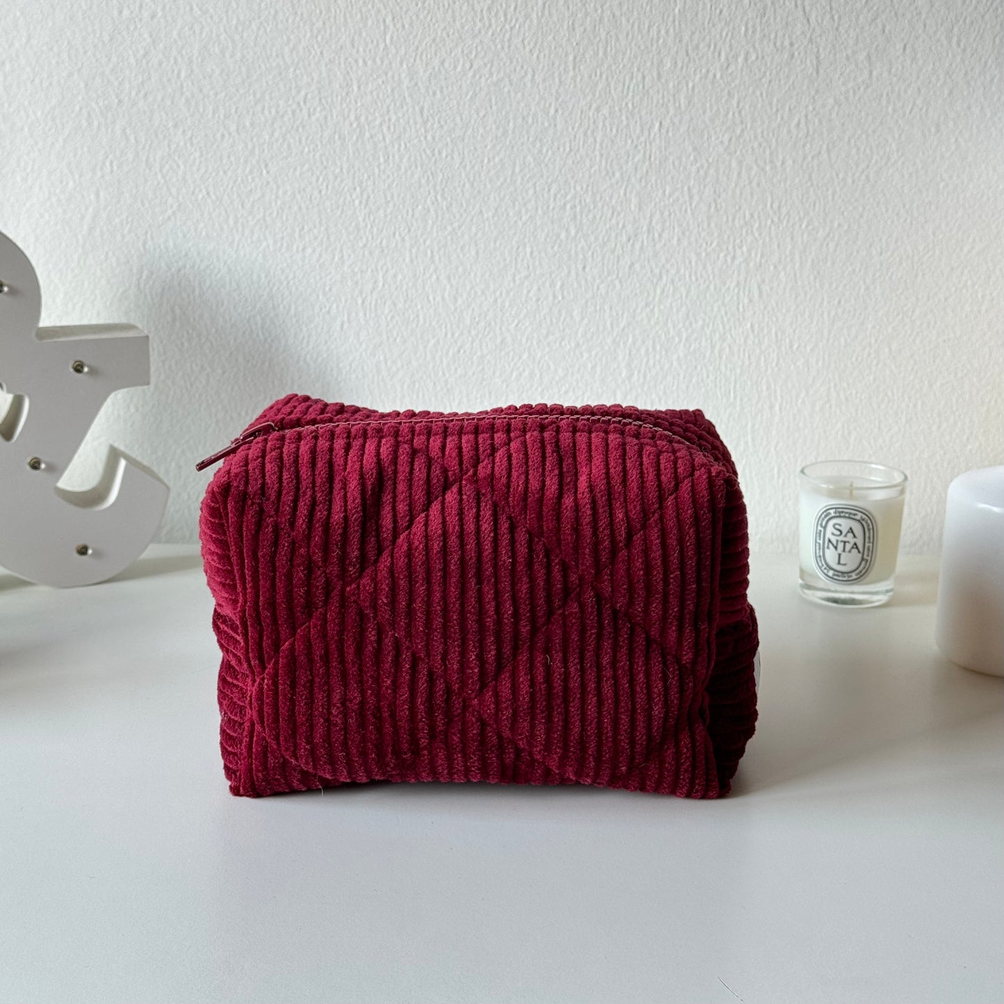 Beauty Case - Velluto + iniziali MAXI