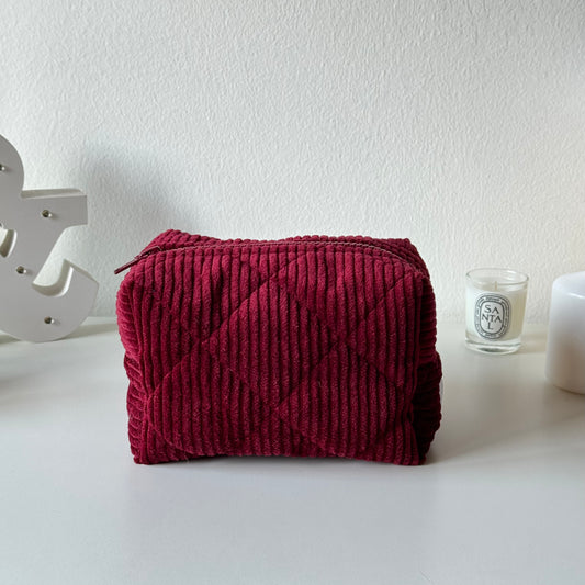 Beauty Case - Velluto + iniziali mini